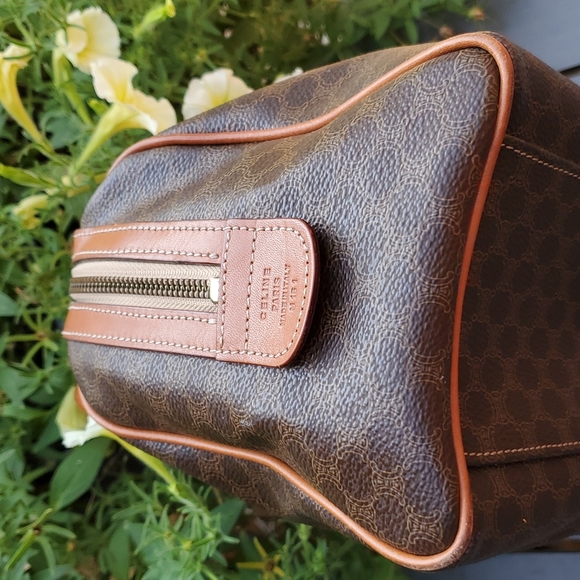 Celine Monogram Brown Leather Satchel - Picture 7 of 14